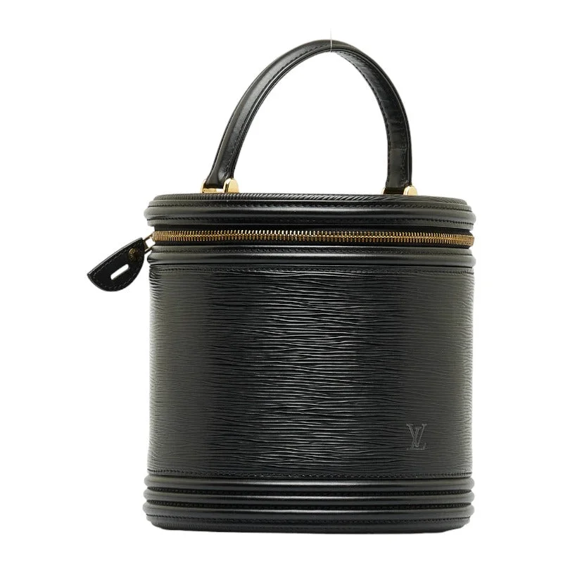 Louis Vuitton Epi Cannes Handbag Vanity Bag M48032 Noir
