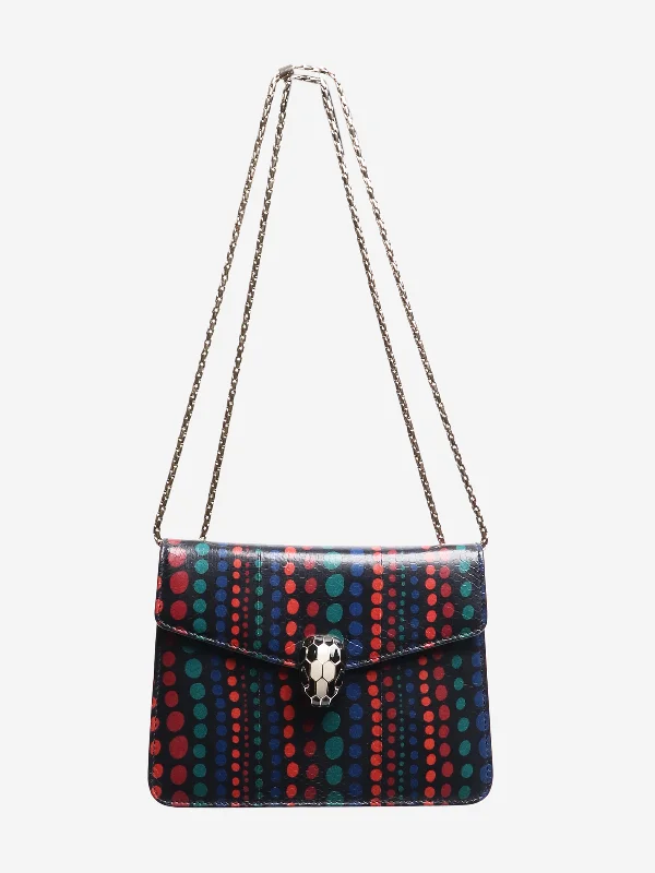 Multicoloured Serpenti Forever square cross-body bag