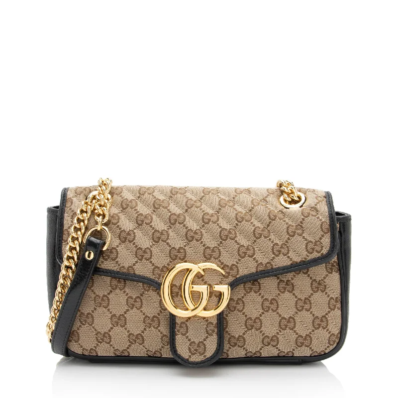 Gucci GG Canvas GG Marmont Small Flap Shoulder Bag