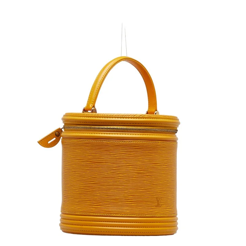 Louis Vuitton Epi Cannes Handbag Vanity Bag M48039 Tassili Yellow